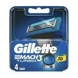 GILLETTE MACH3 TURBO 3D RASIERKLINGEN 4ER