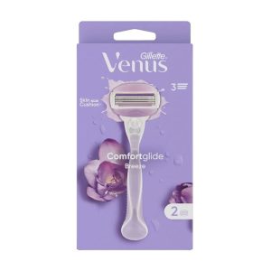 GILLETTE VENUS COMFORTGLIDE BREEZE RASIERER + 2 ERSATZKLINGEN